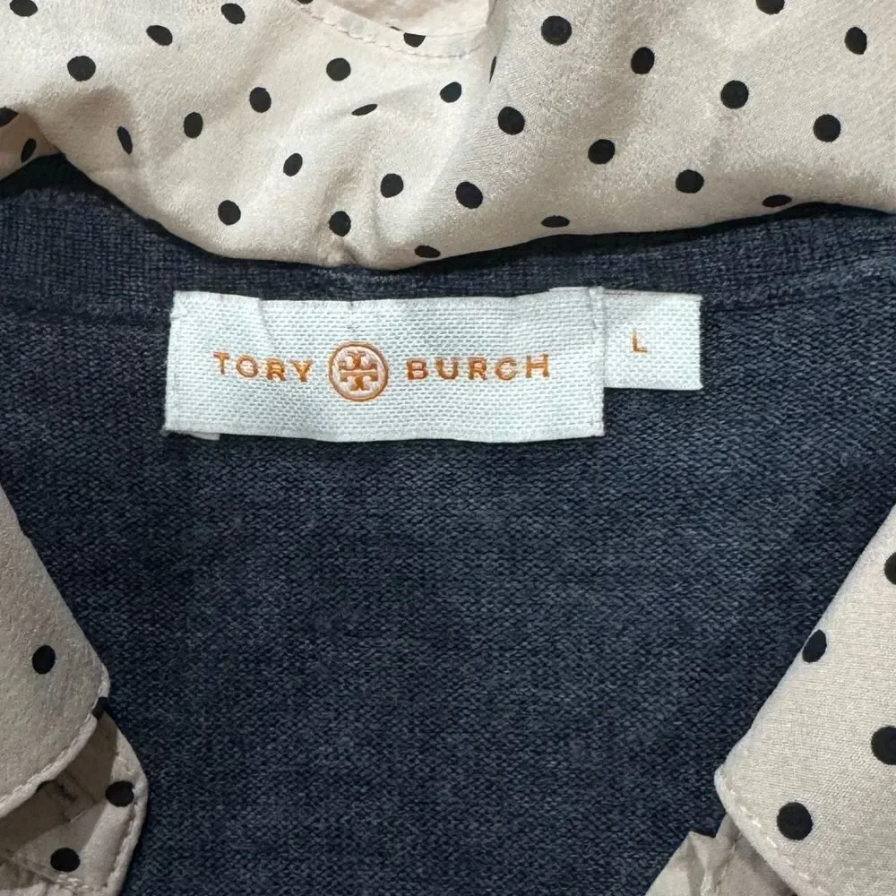 Tory Burch Dickie Sweater Silk Wool Women’s Large